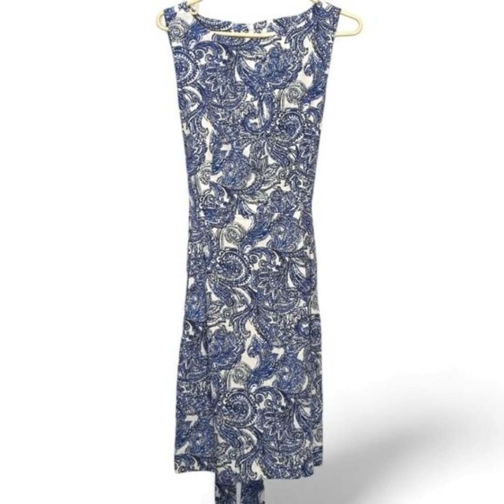 Anne Klein Women's Sleeveless Paisley Print Dress Size 10
